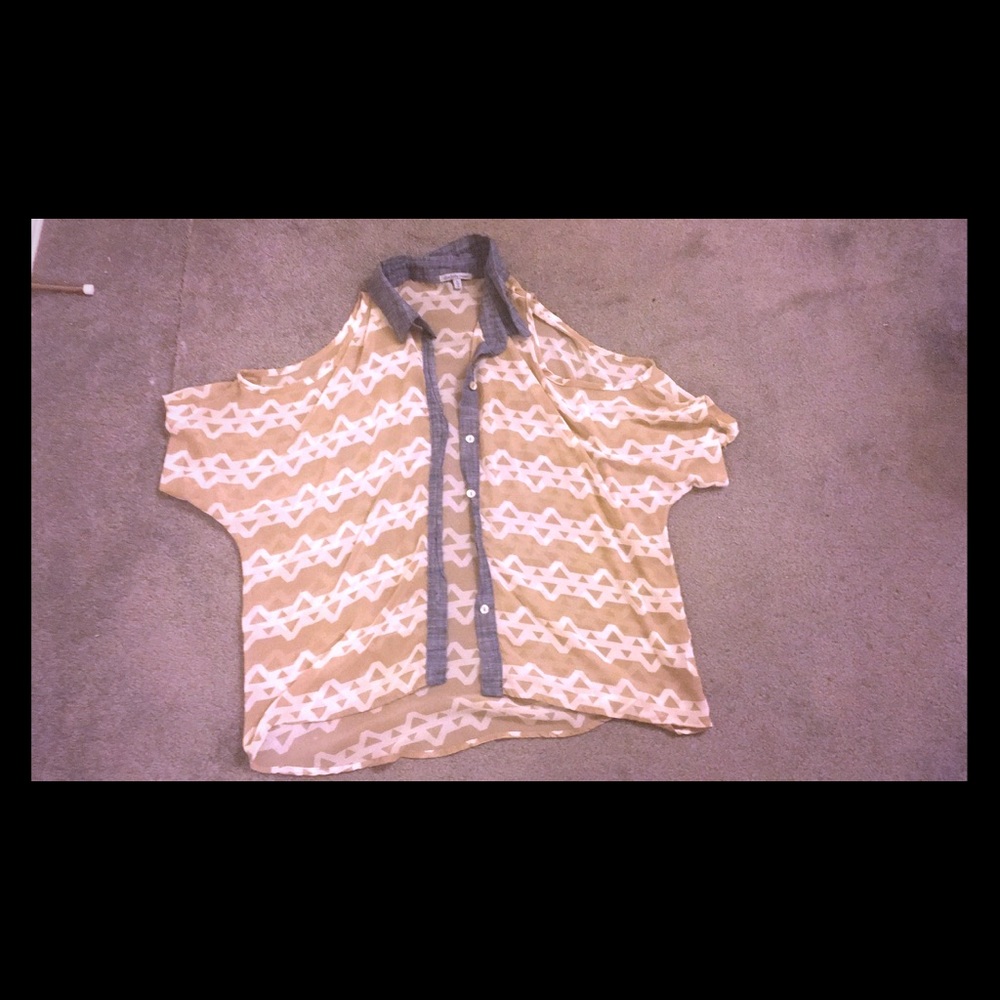Open shoulder blouse